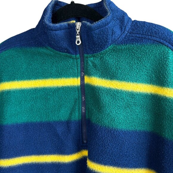 Eddie Bauer Ebtek Mens Vintage 90s Fleece 1/4 Zip Pullover Size XL Tall - Picture 13 of 14